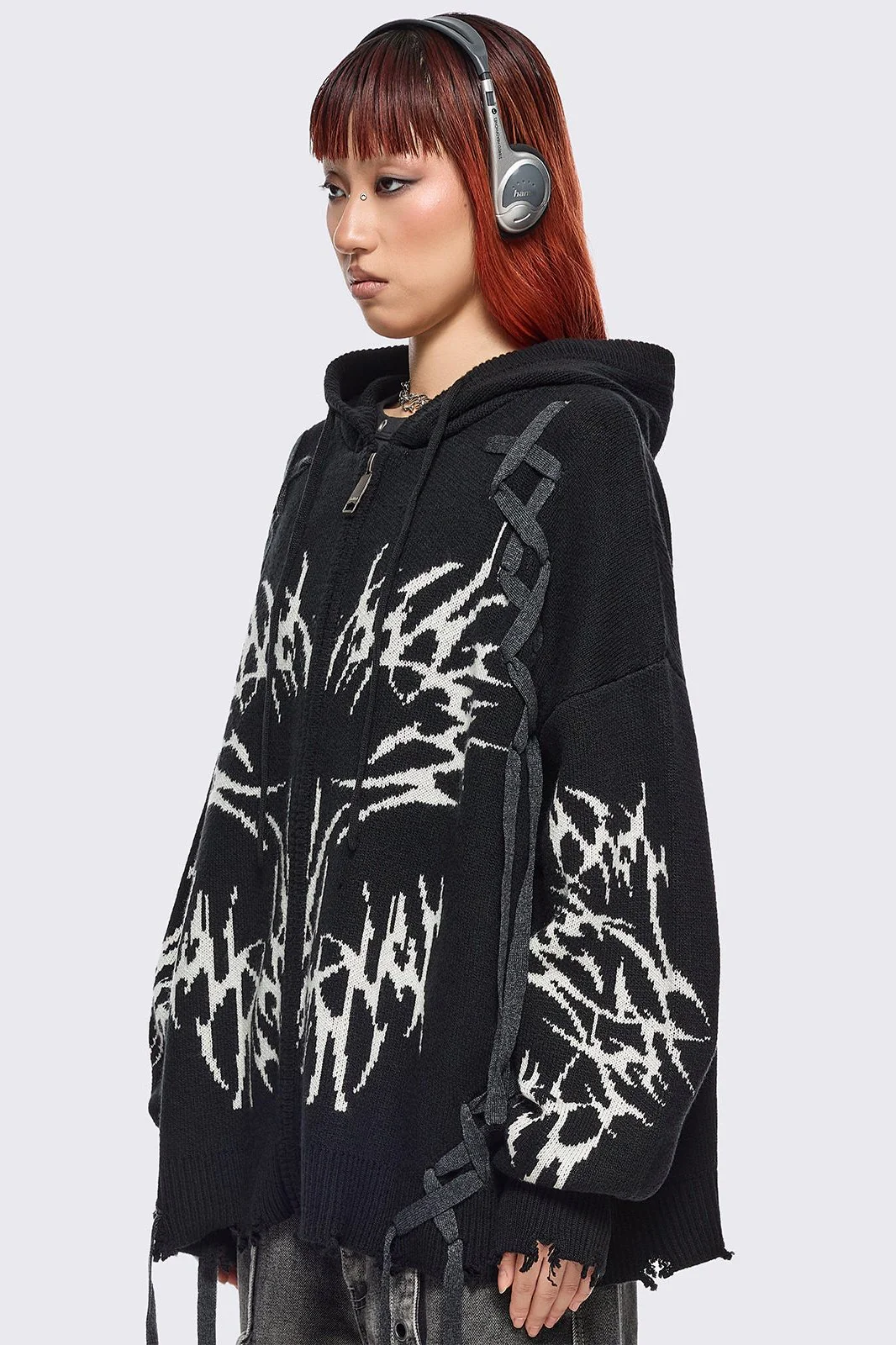 Abyx Knitted Zip-Up Hoodie - Image 3