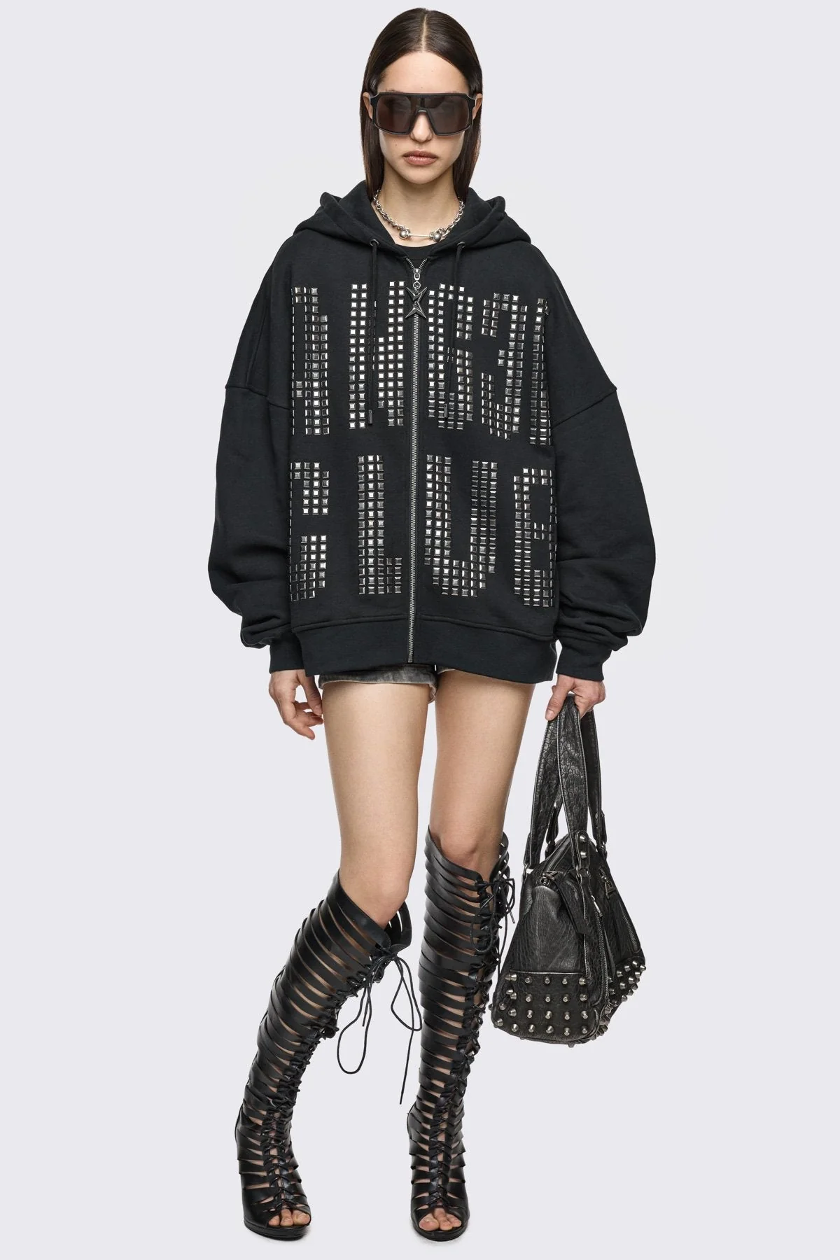 Angel Club Zip Up Hoodie - Image 4