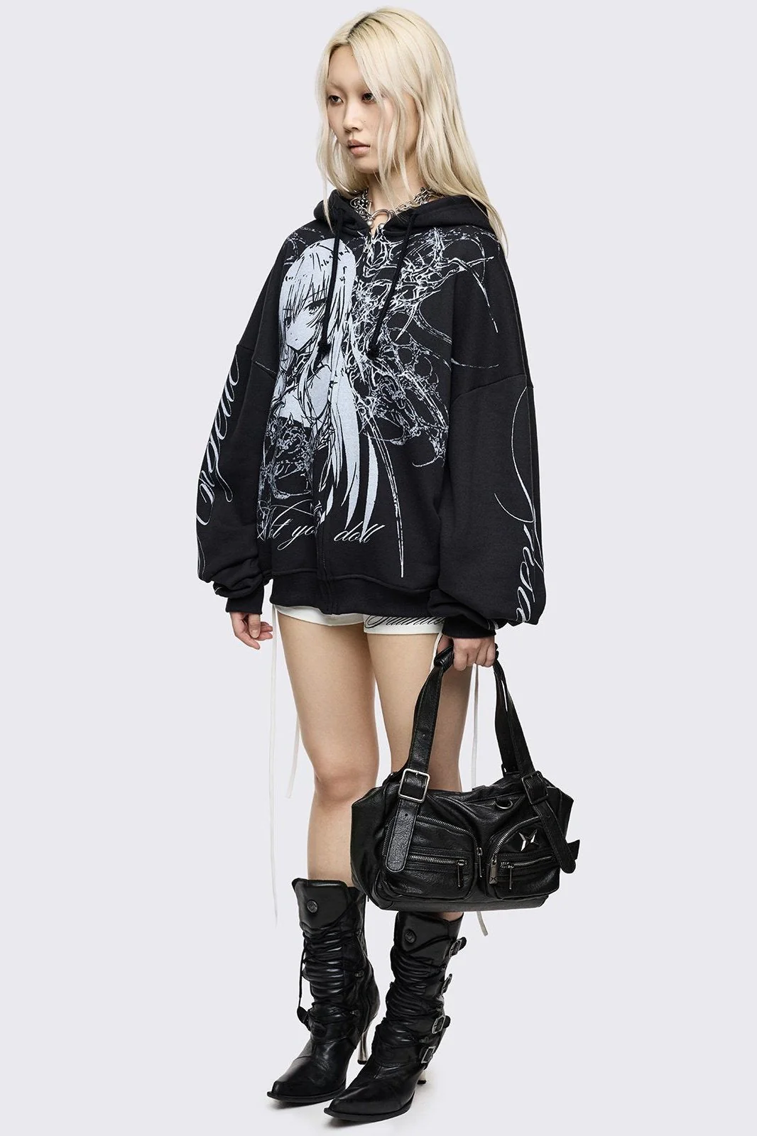 Angelic Insanity Zip Up Hoodie - Image 5