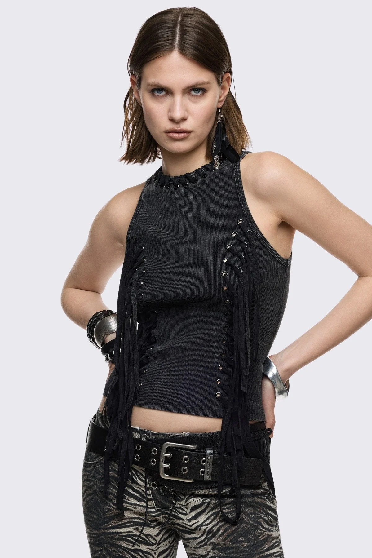 Anya Washed Vest Top - Image 4
