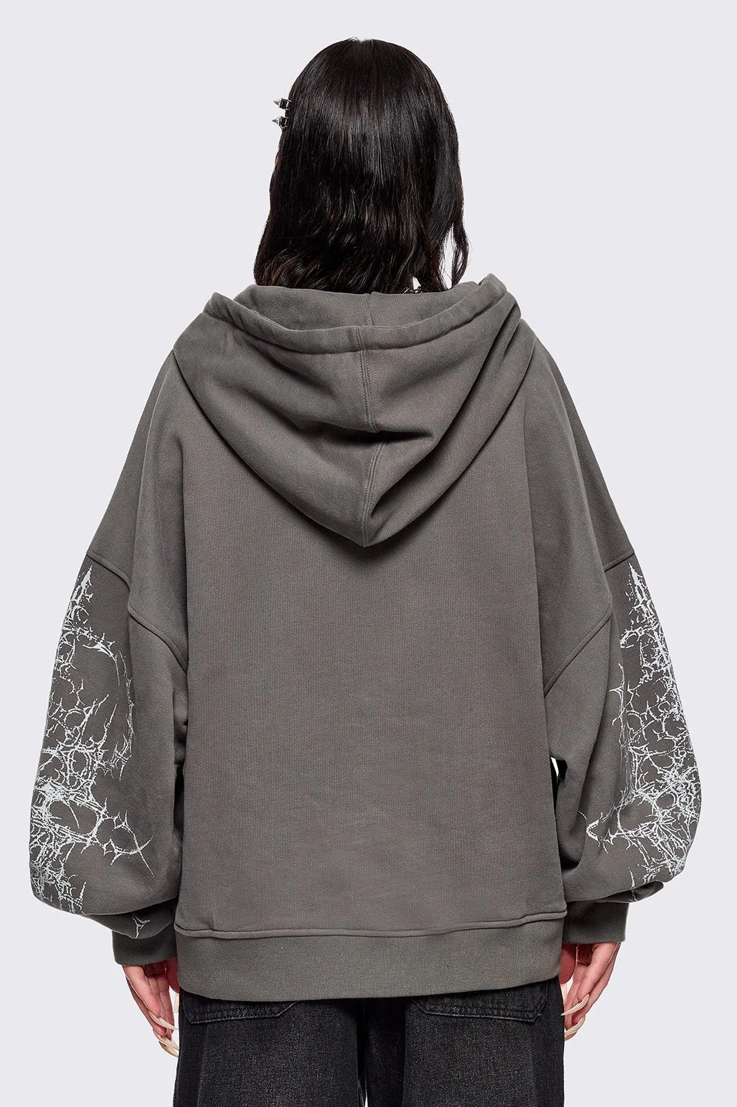 Ascension Grey Zip Up Hoodie - Image 4
