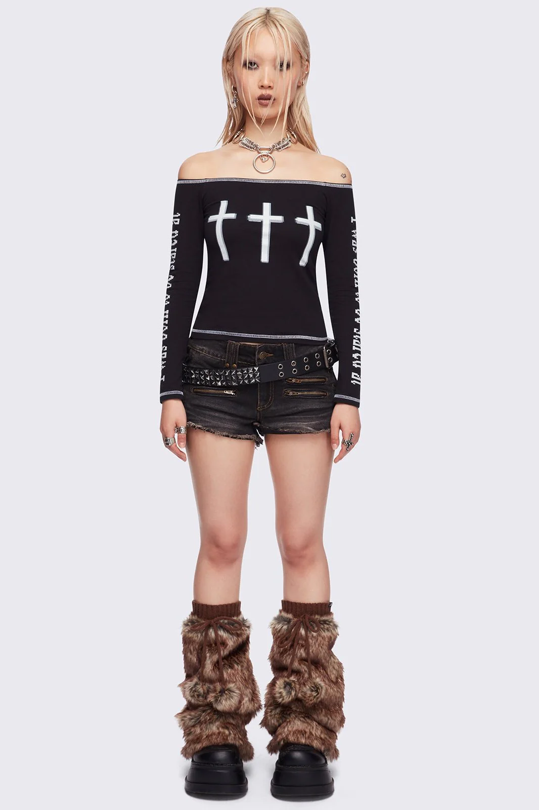 Astra Furry Leg Warmers - Image 3