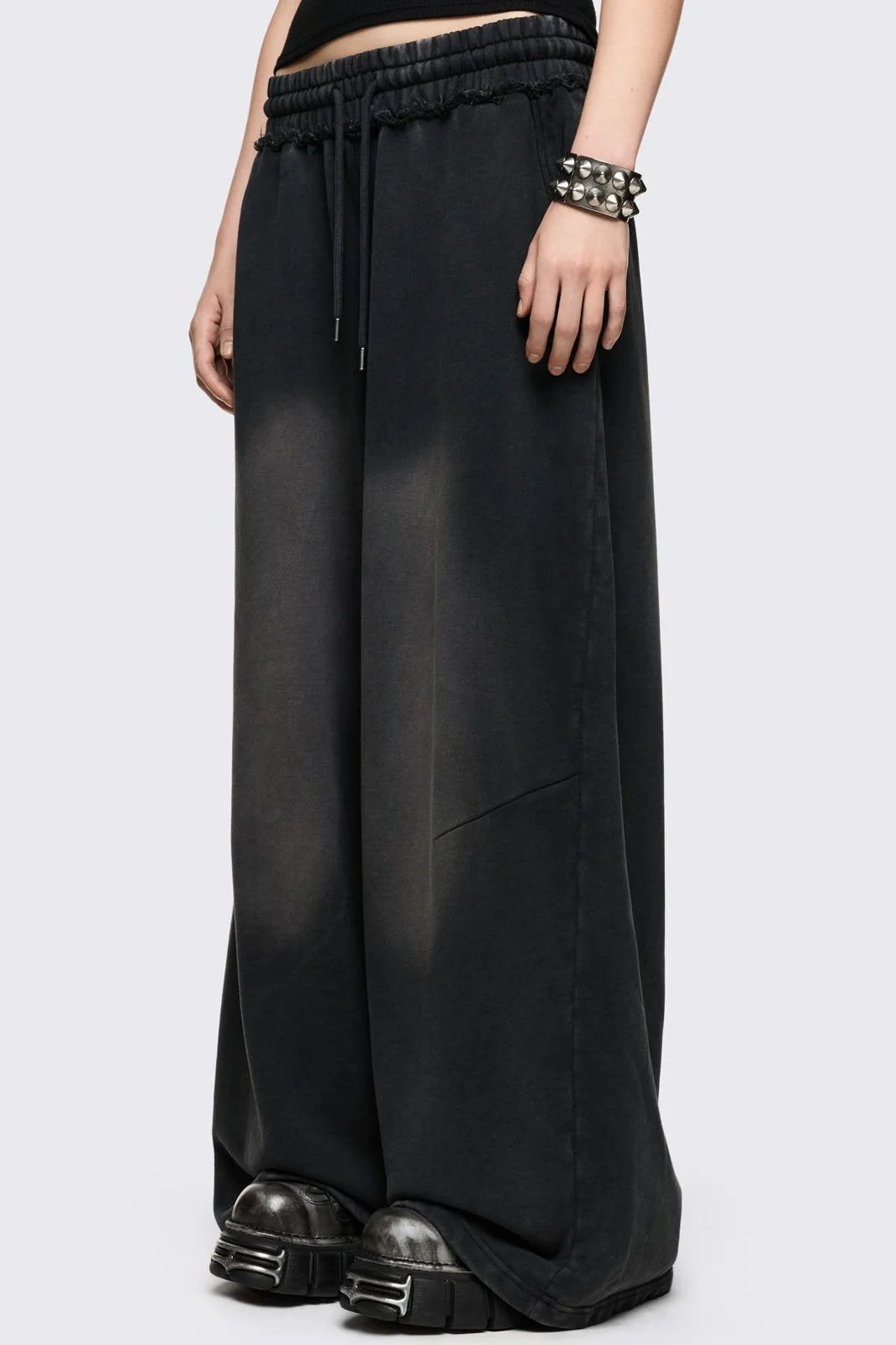 Blur Black Washed Sweatpants - Image 3