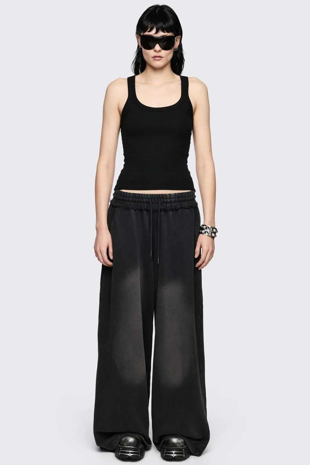 Blur Black Washed Sweatpants - Image 5