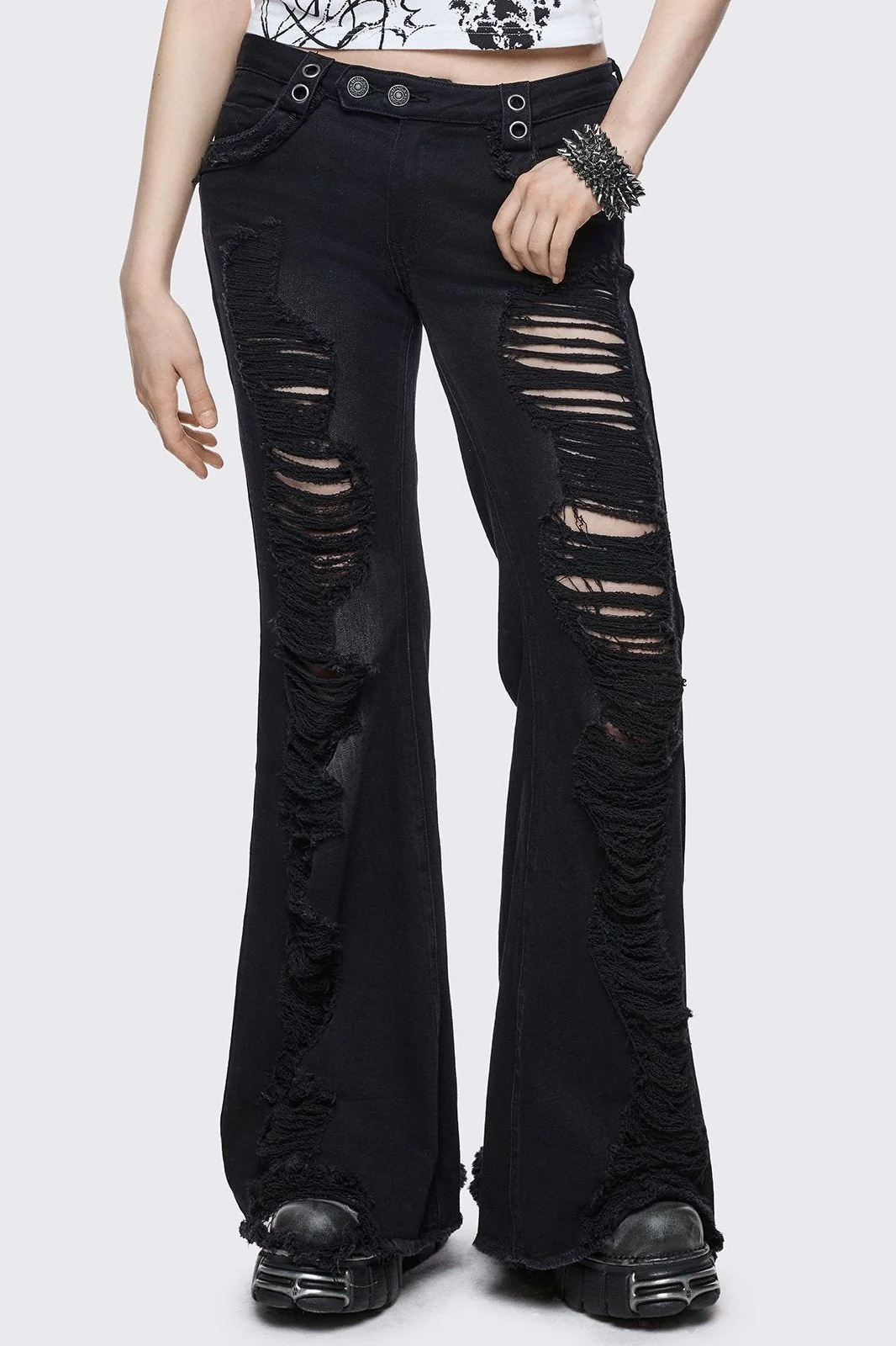 Brooke Black Flared Jeans - Image 5