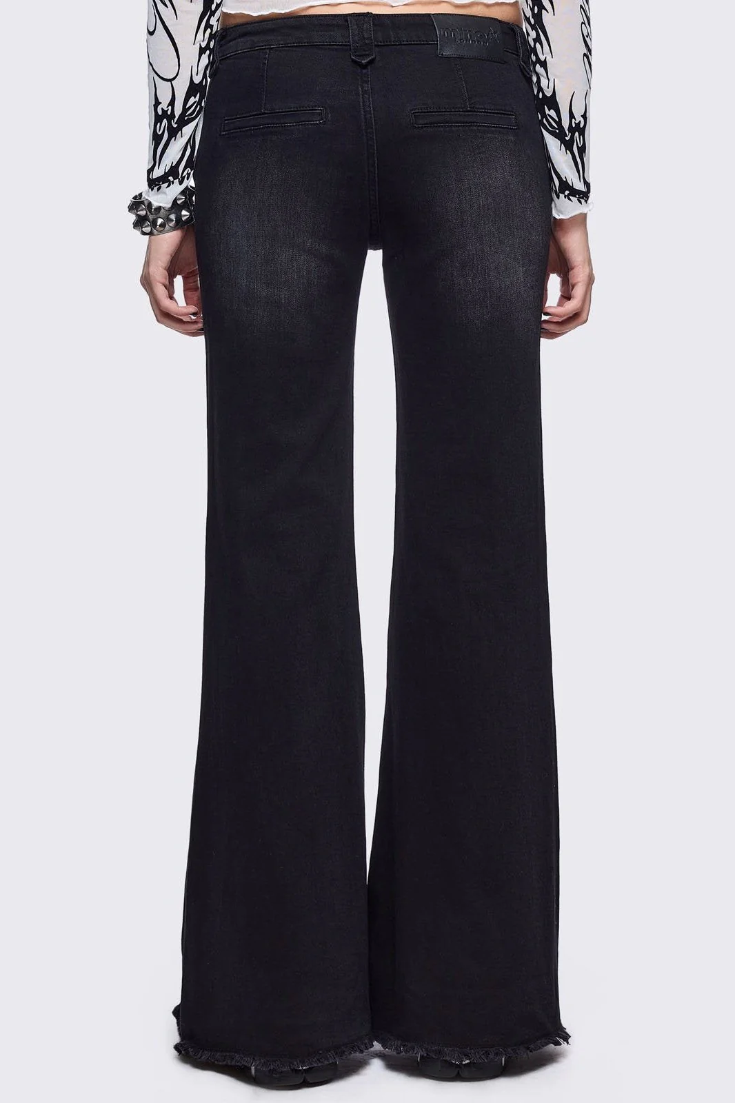 Brooke Black Flared Jeans - Image 7