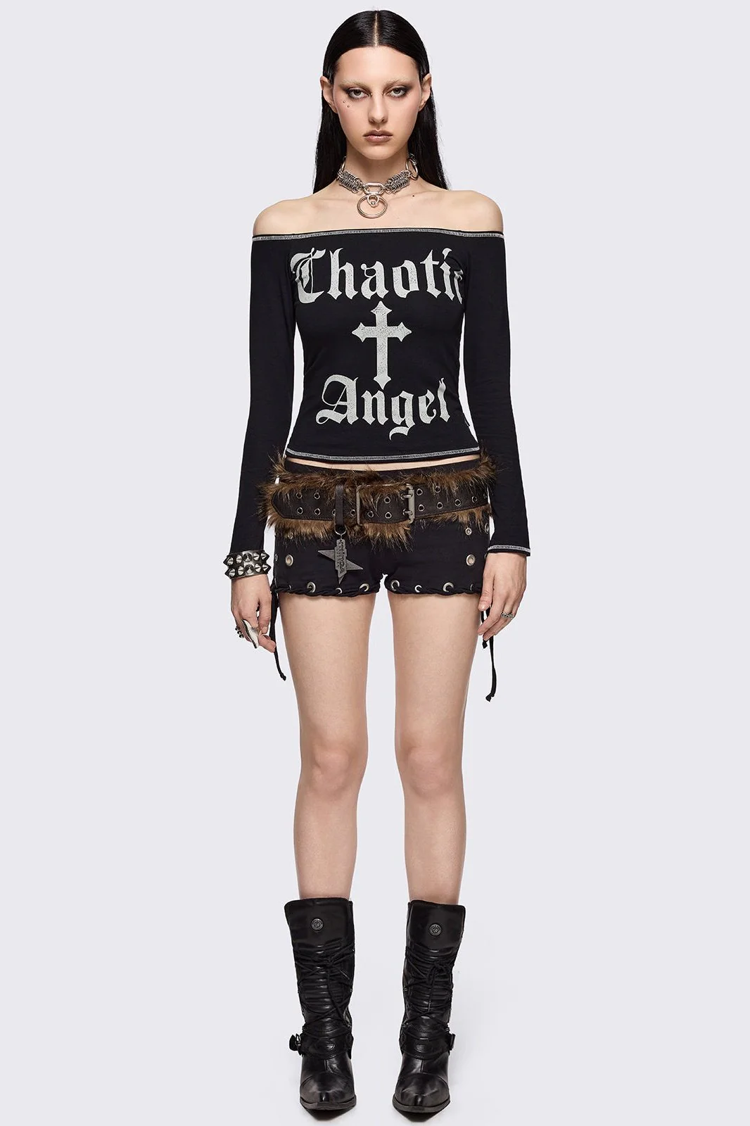 Chaotic Angel Off-Shoulder Top - Image 2