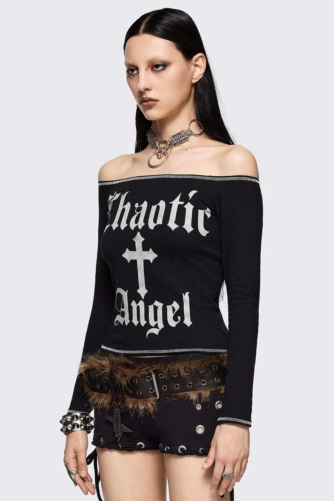 Chaotic Angel Off-Shoulder Top - Image 3