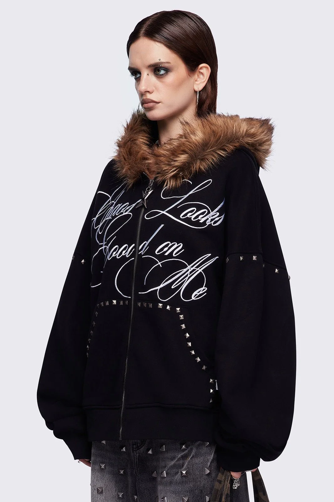 Chaotic Self Zip Up Hoodie - Image 3