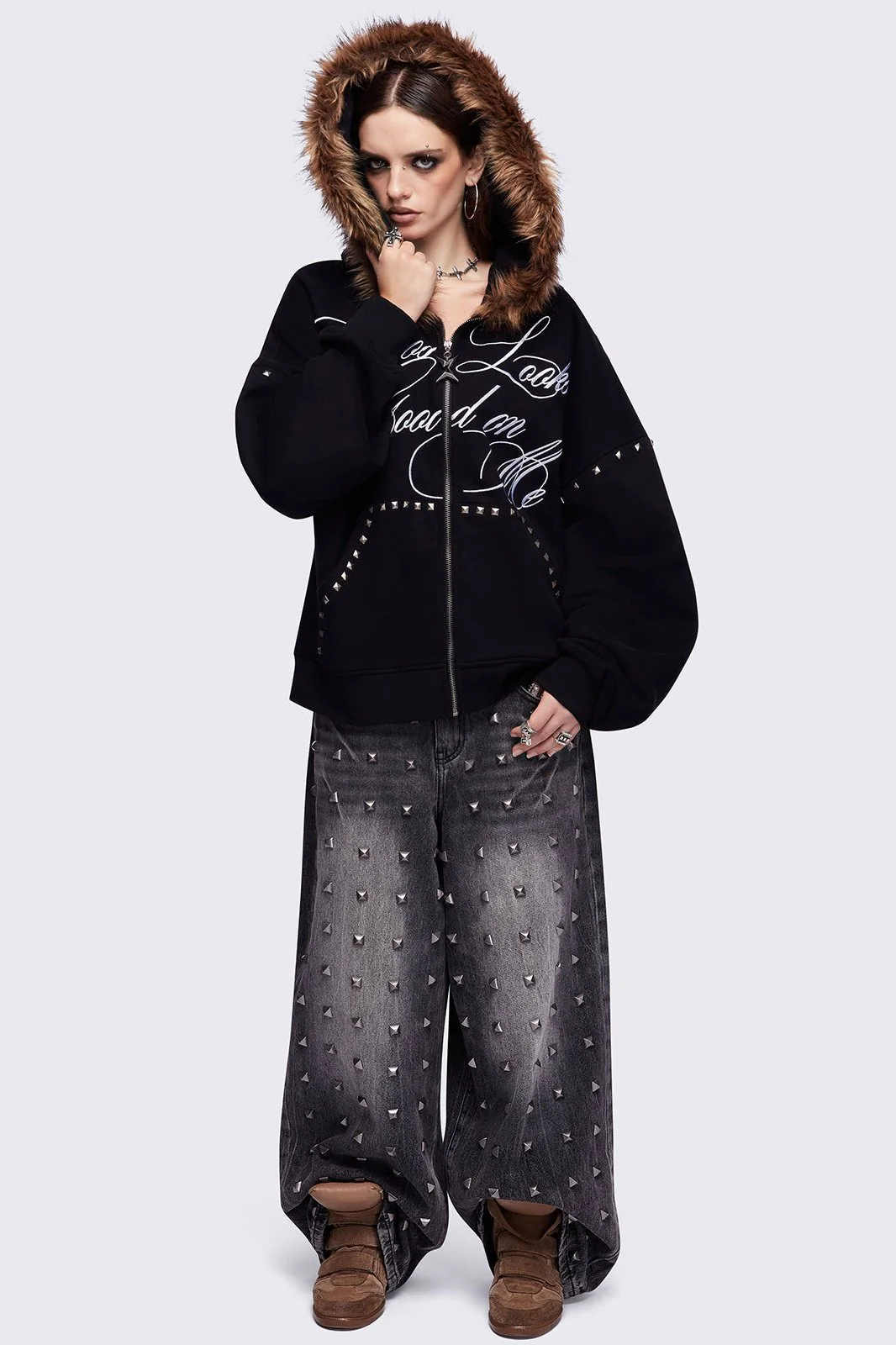 Chaotic Self Zip Up Hoodie - Image 5
