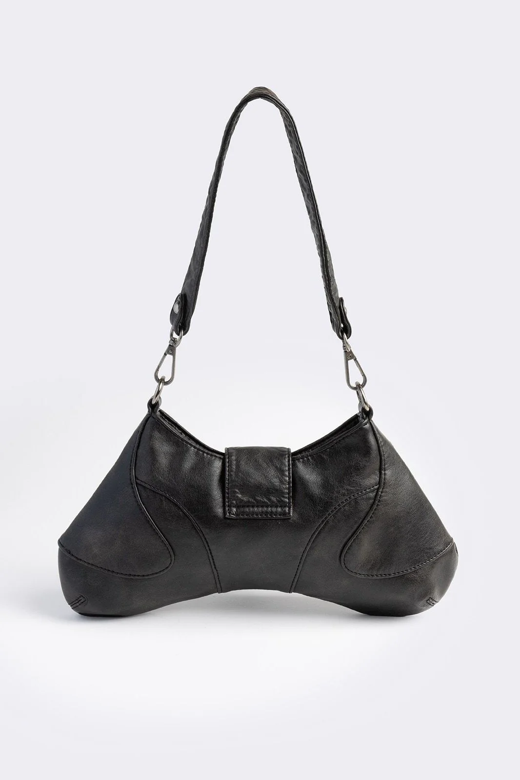 Charli Vegan Leather Baguette Bag - Image 6