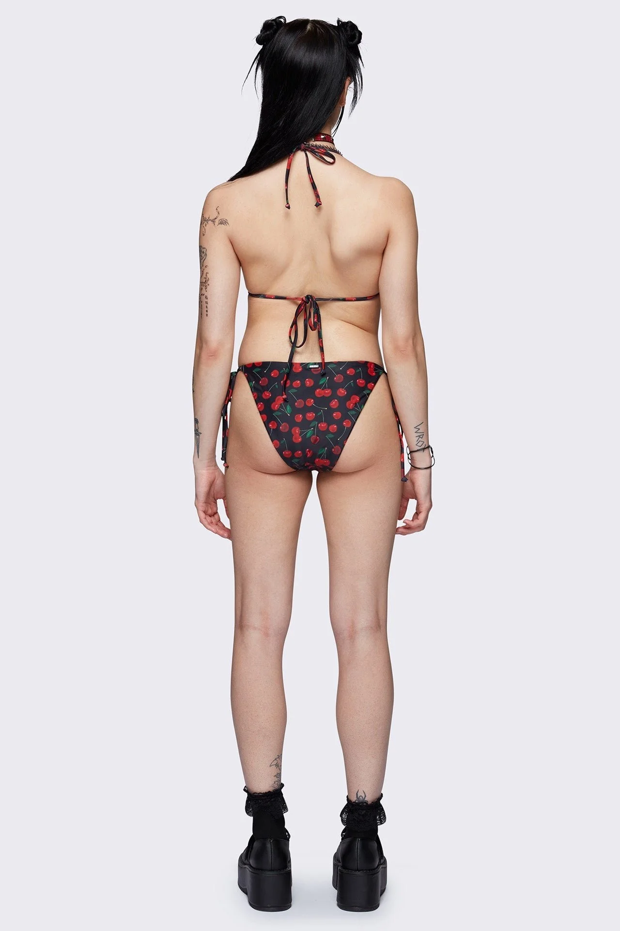 Cherry Bomb Tie Side Bikini Bottoms - Image 4