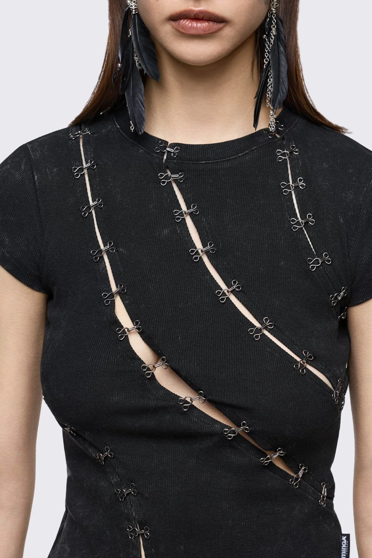 Coal Washed Baby Tee - Image 3