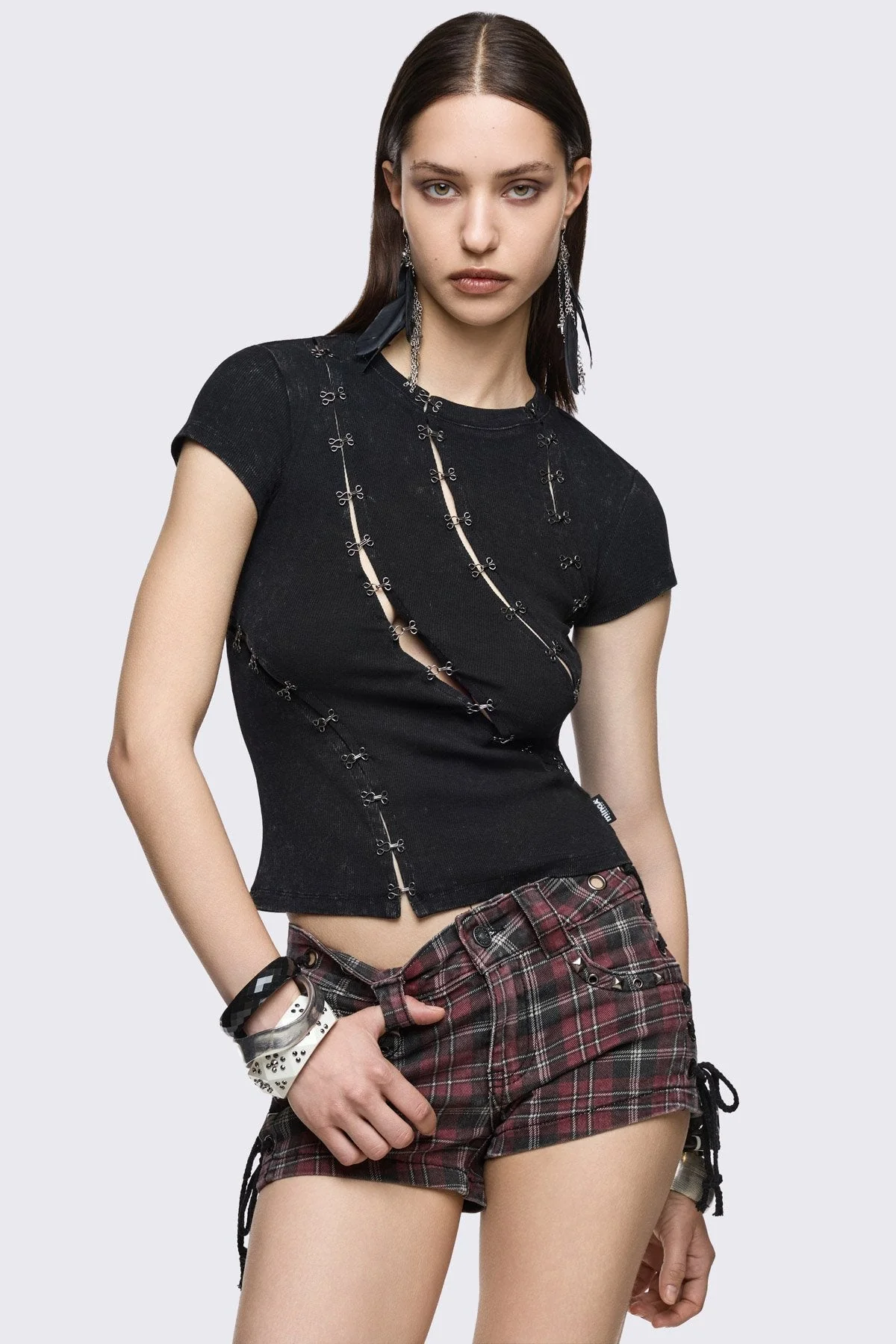 Coal Washed Baby Tee - Image 4