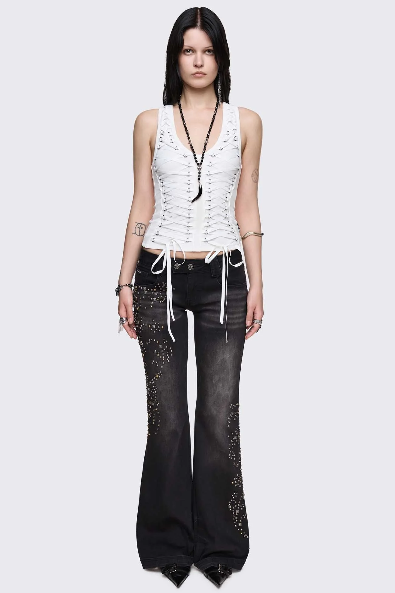 Courtney Lace-Up Top - Image 2