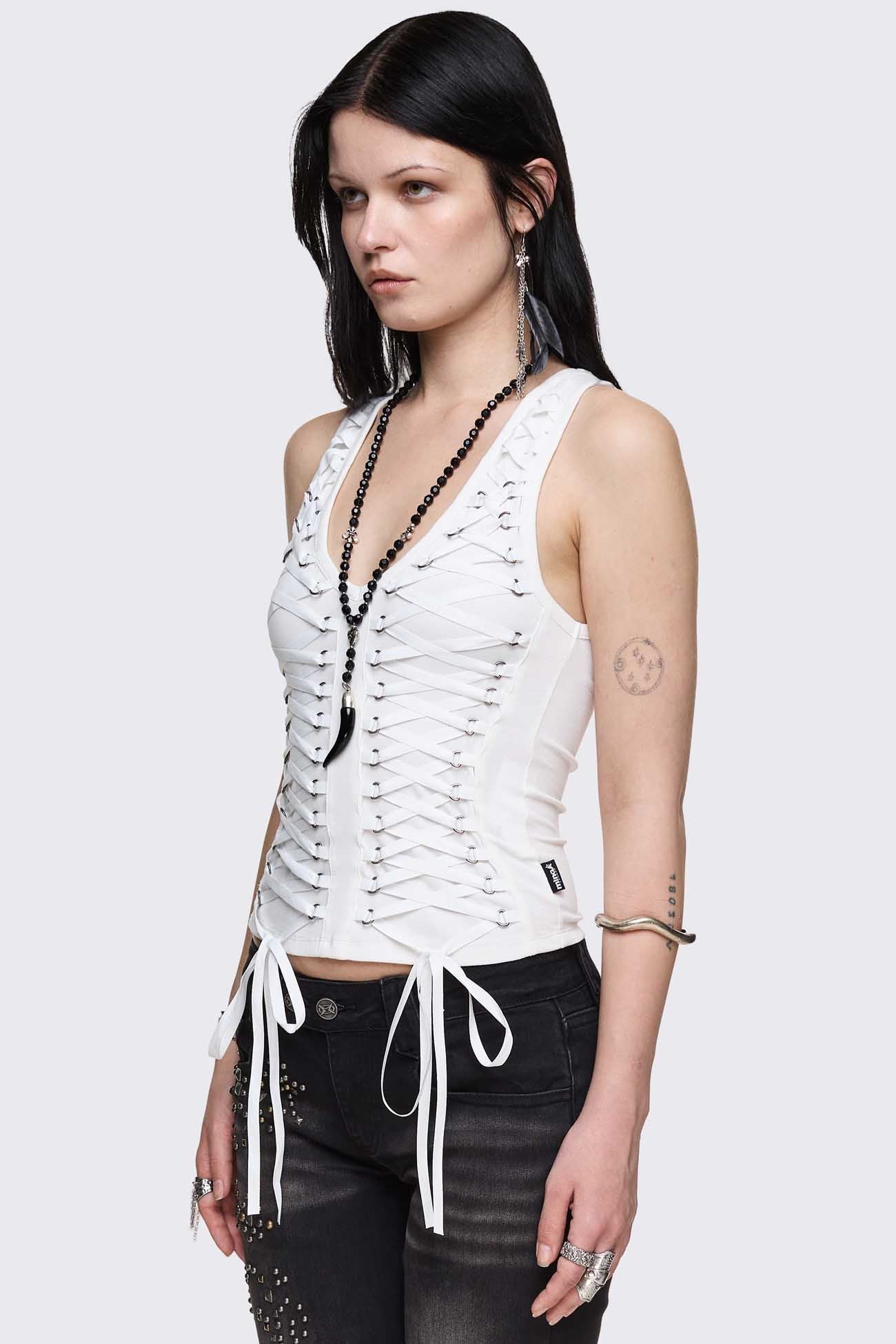 Courtney Lace-Up Top - Image 4