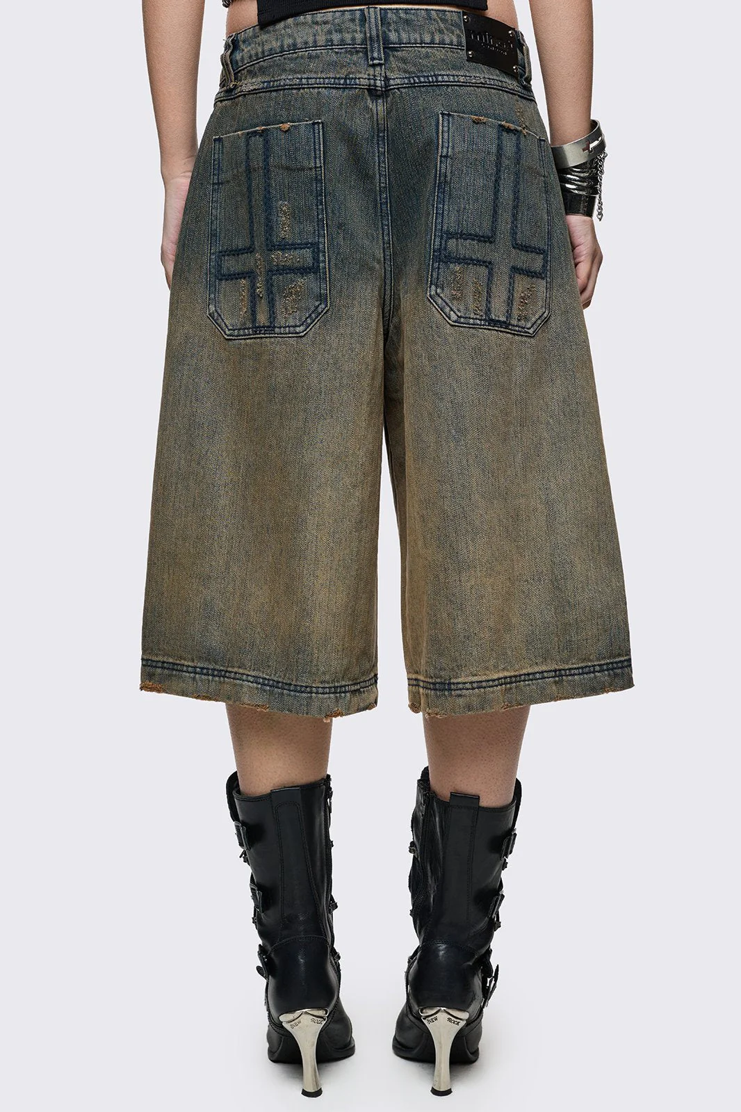 Dust Ombre Washed Jorts - Image 3