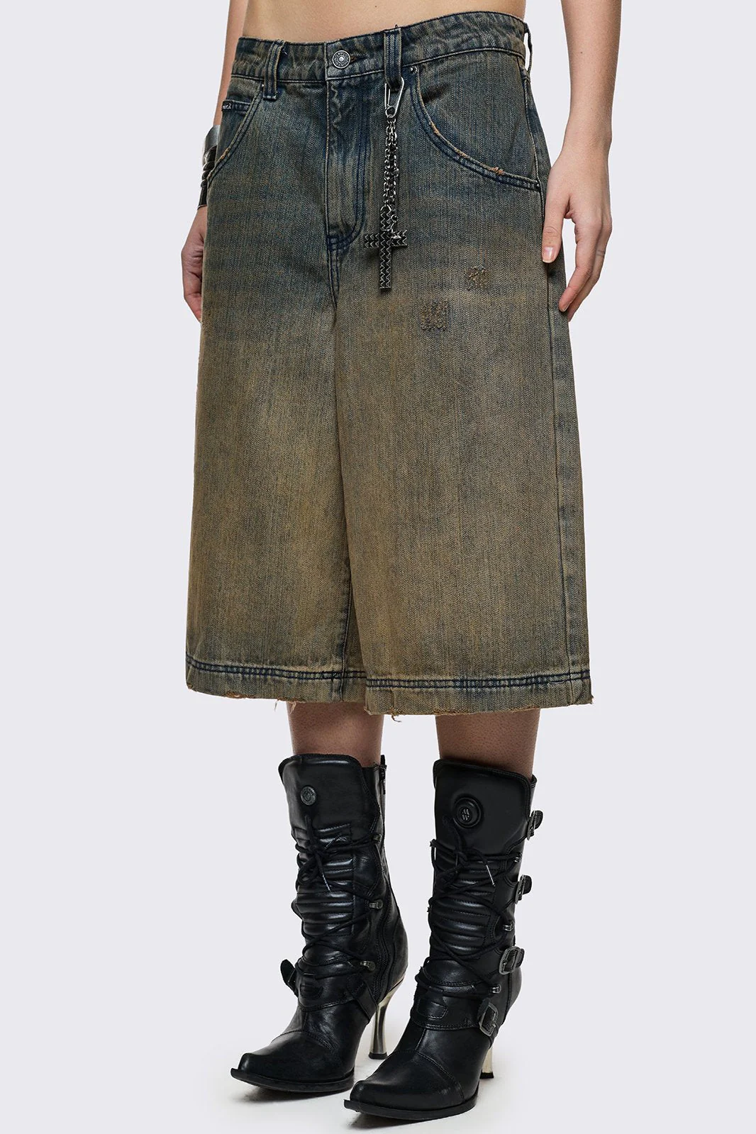 Dust Ombre Washed Jorts - Image 5