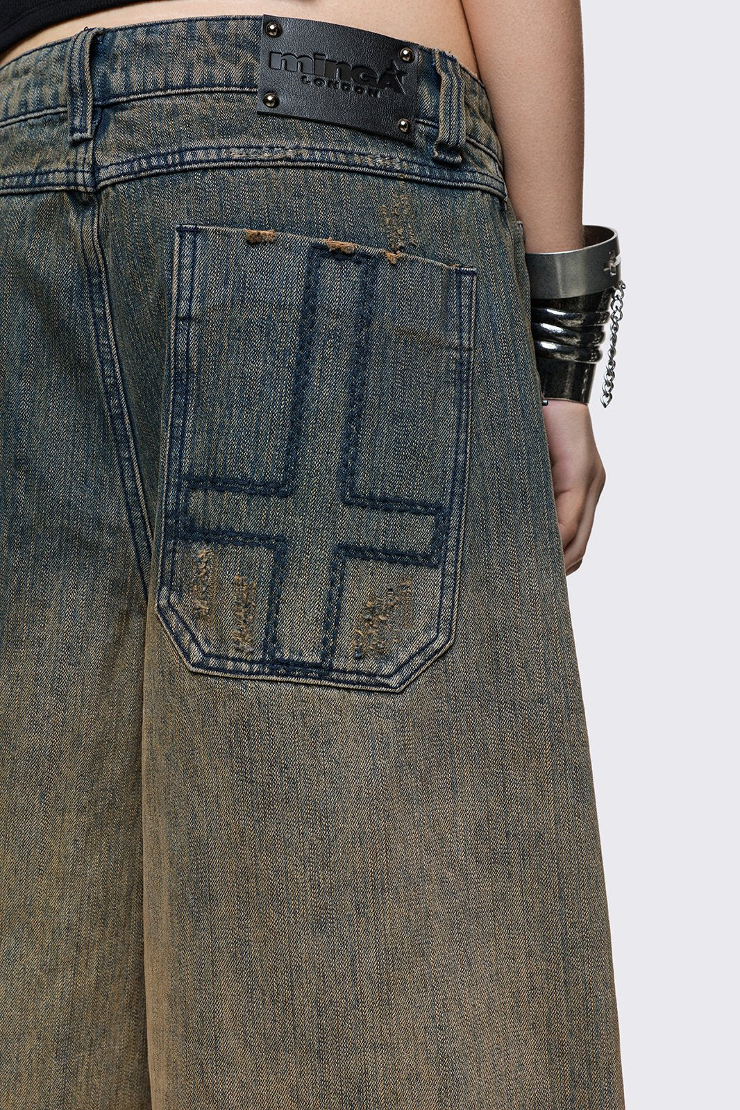 Dust Ombre Washed Jorts - Image 6