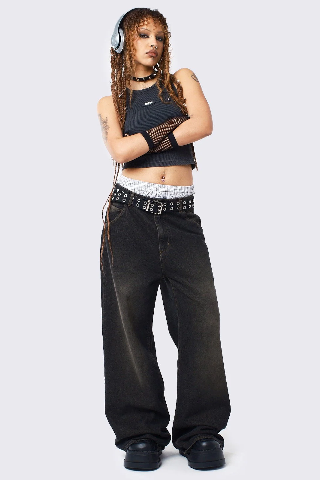 Echo Black Overdye Baggy Jeans - Image 4