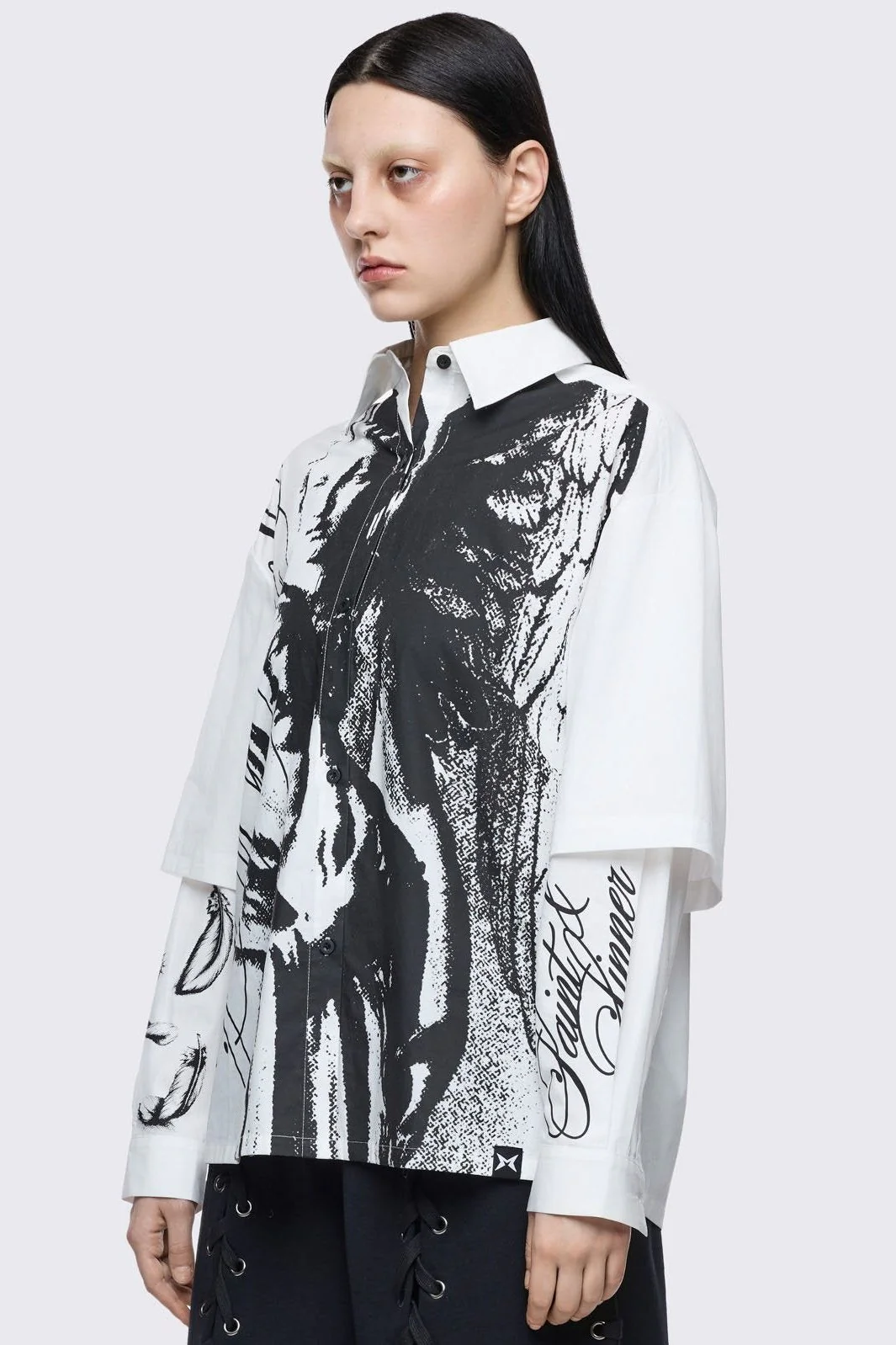 Faith & Sin Layered Shirt - Image 4