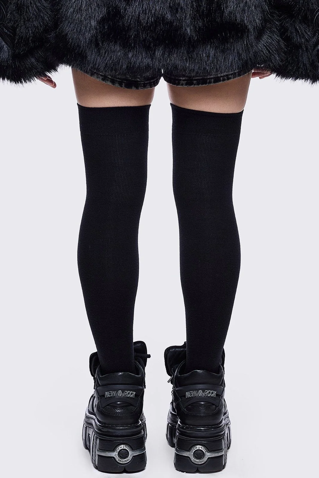 Fallen Angel Black Thigh Highs - Image 3