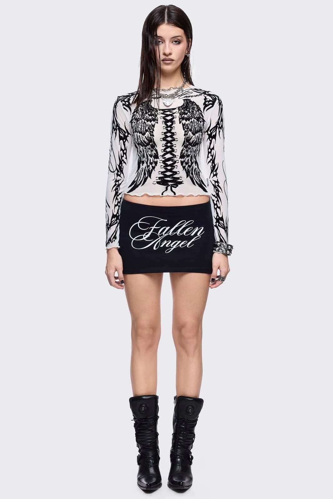 Fallen Angel Mini Skirt - Image 3