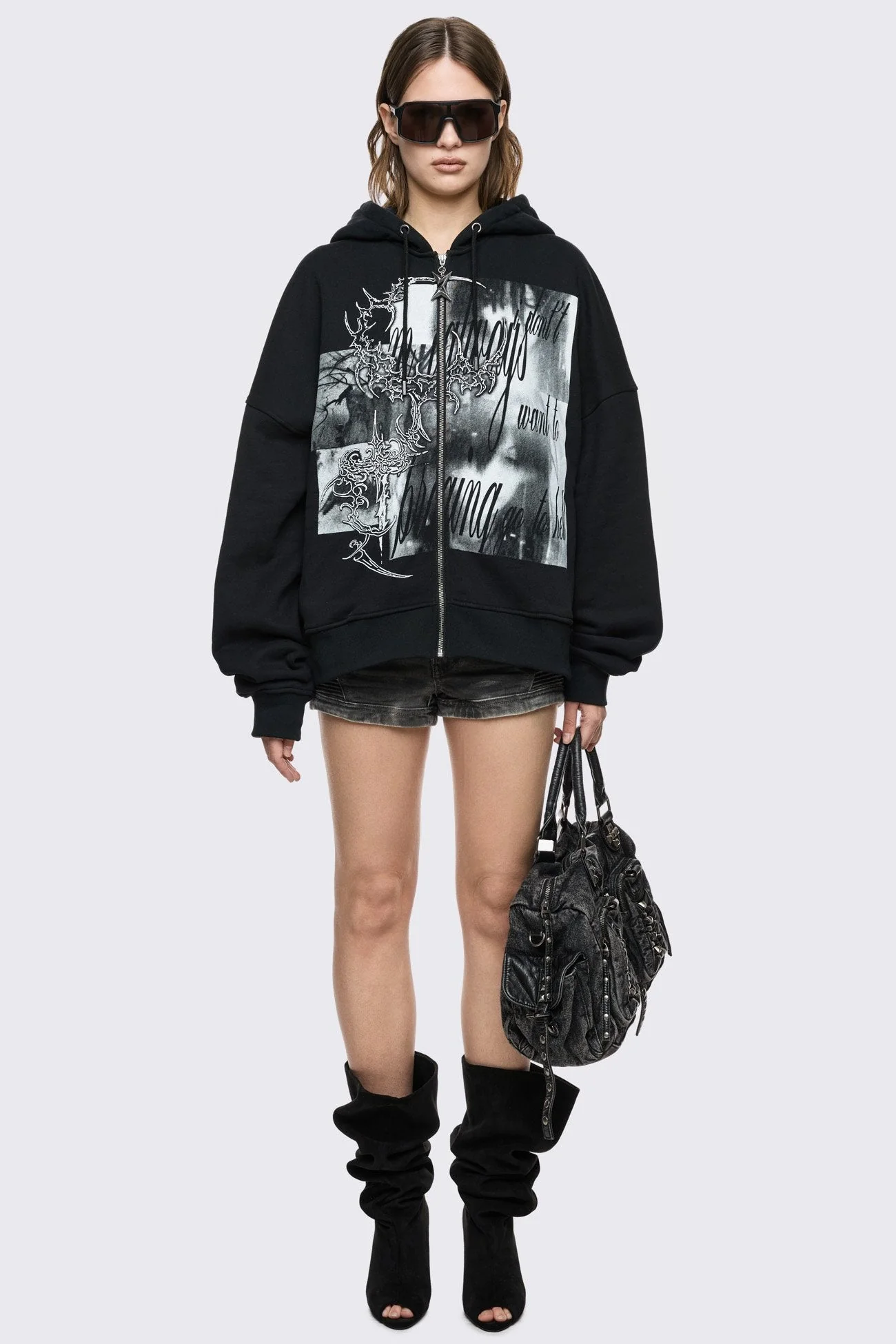 Go to Hell Zip Up Hoodie - Image 2