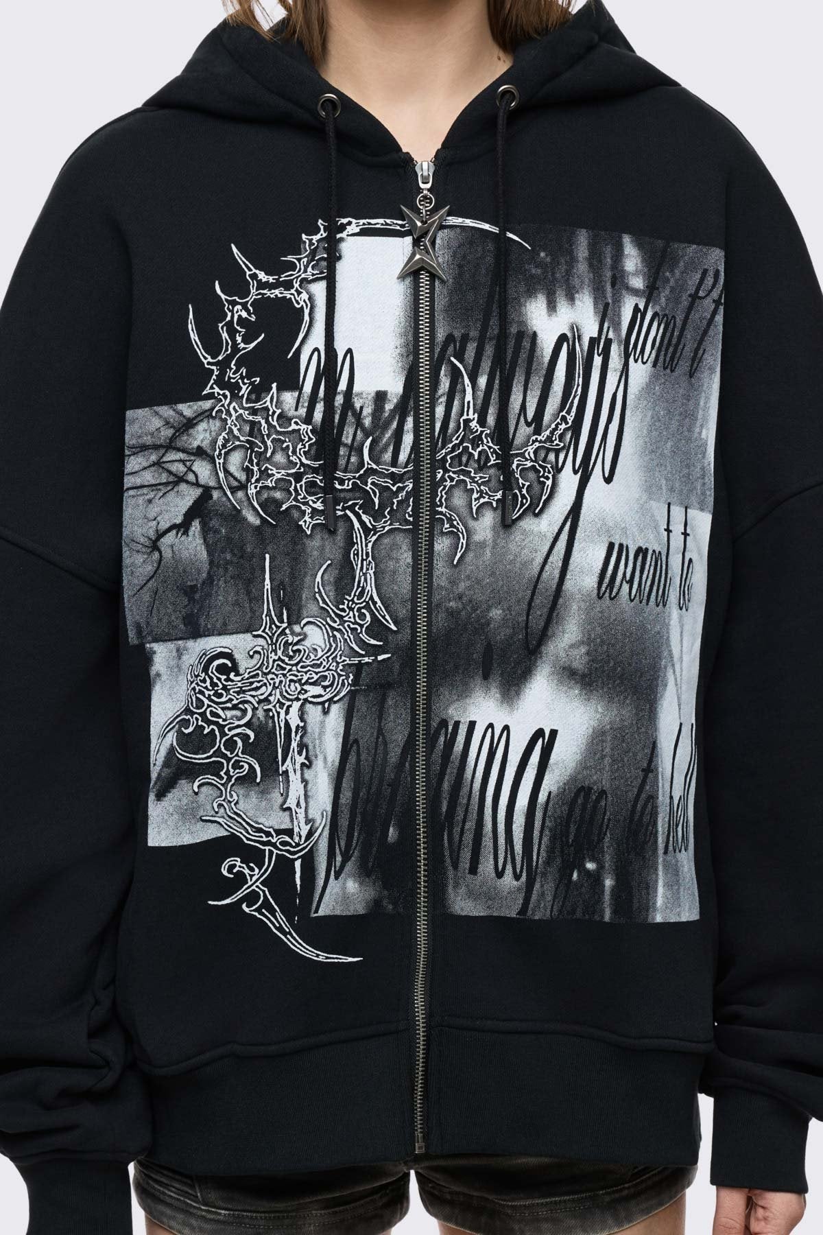 Go to Hell Zip Up Hoodie - Image 3