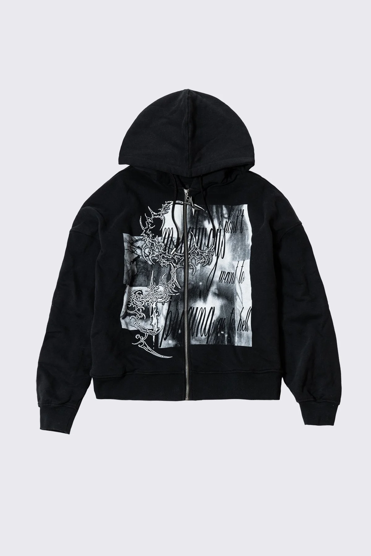 Go to Hell Zip Up Hoodie - Image 5