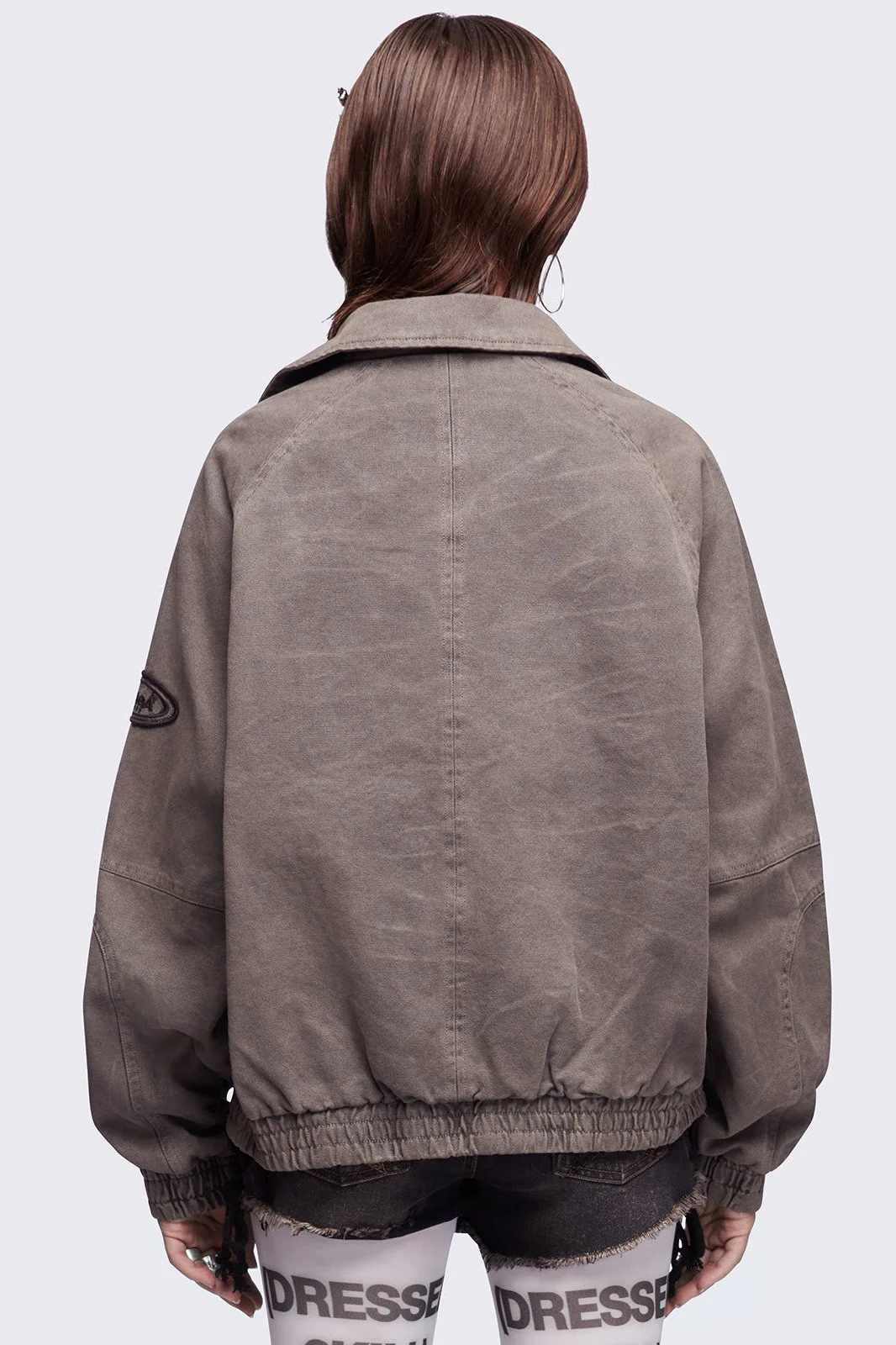 Harley Taupe Bomber Jacket - Image 4