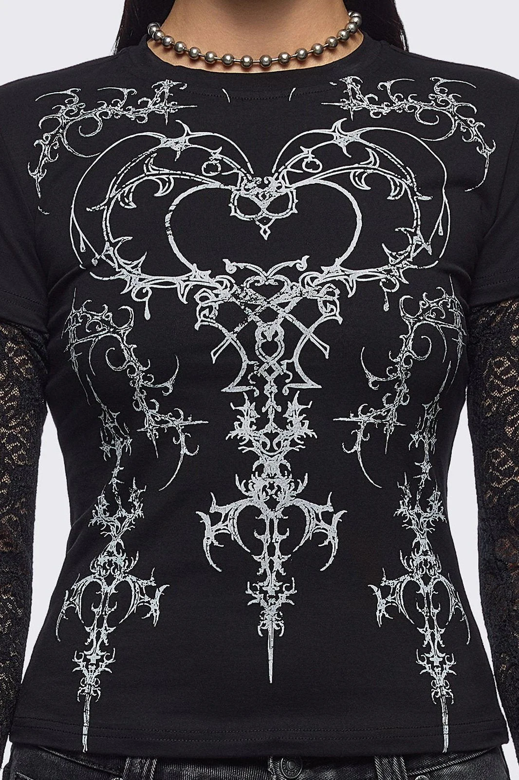 Heartbreaker Layered Baby Tee - Image 3