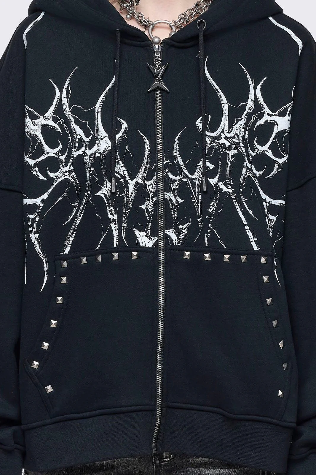Hearth of Horns Zip Up Hoodie - Image 3