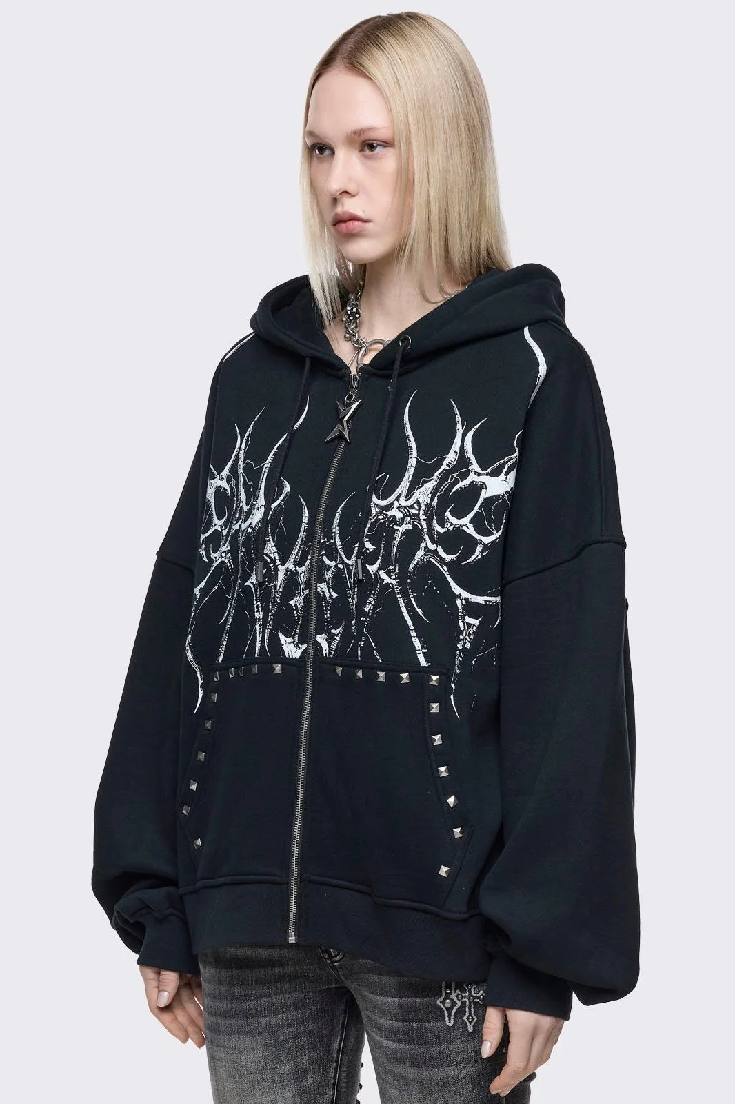 Hearth of Horns Zip Up Hoodie - Image 4