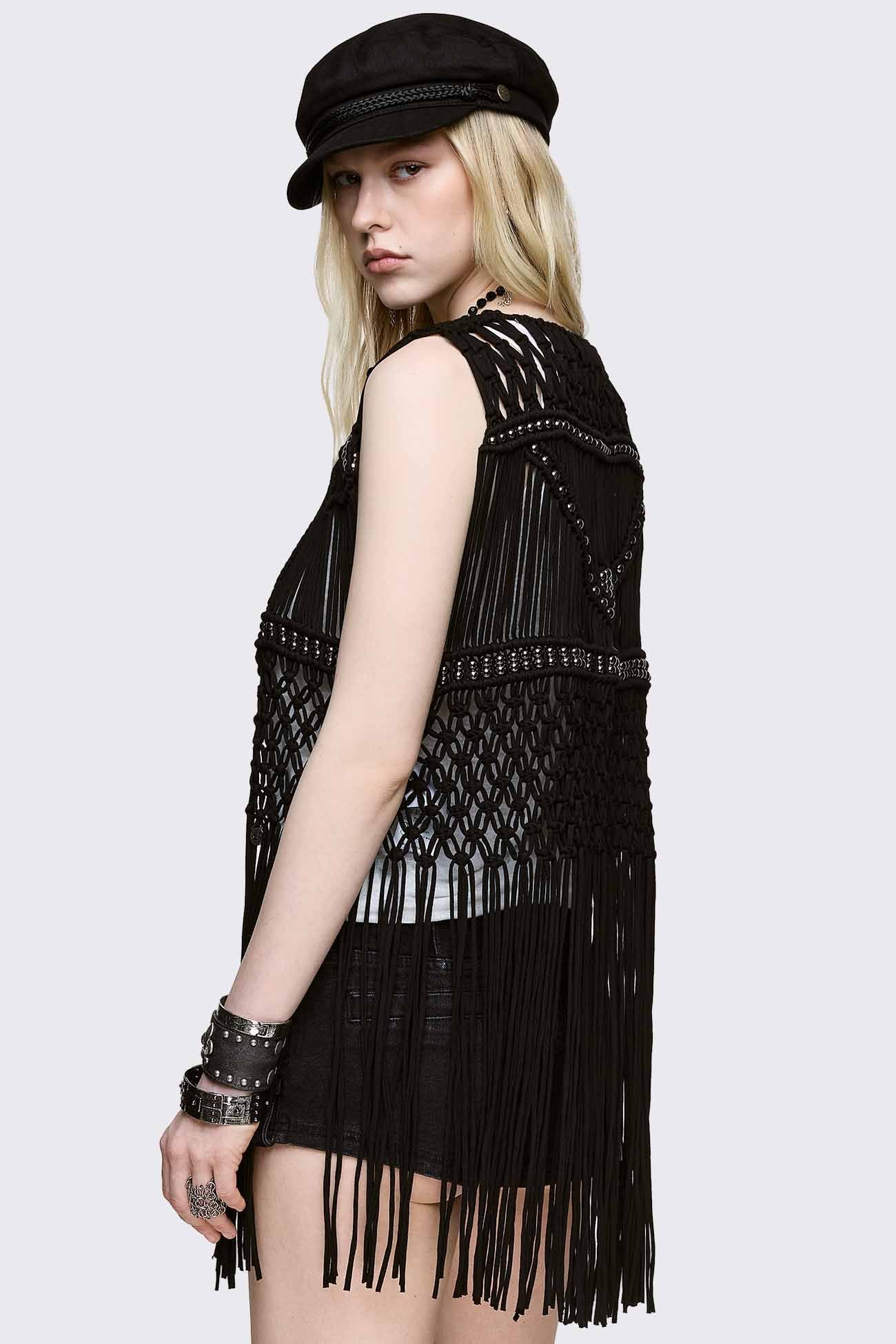 Ingrid Macrame Waistcoat - Image 4