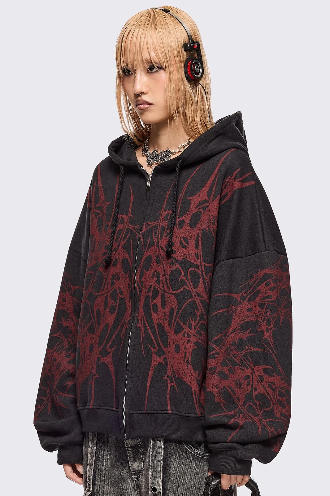 Insane Blood Zip Up Hoodie - Image 3