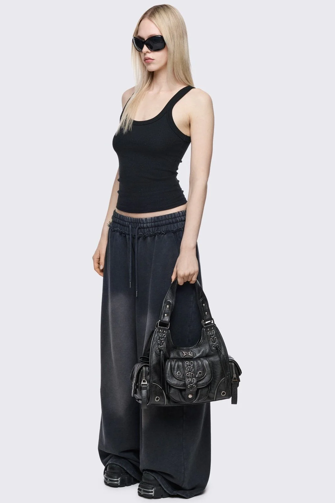 Jules Vegan Leather Shoulder Bag - Image 8
