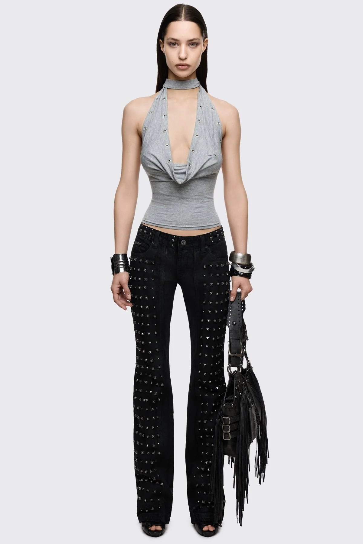 Kaia Marl Cowl Top - Image 2
