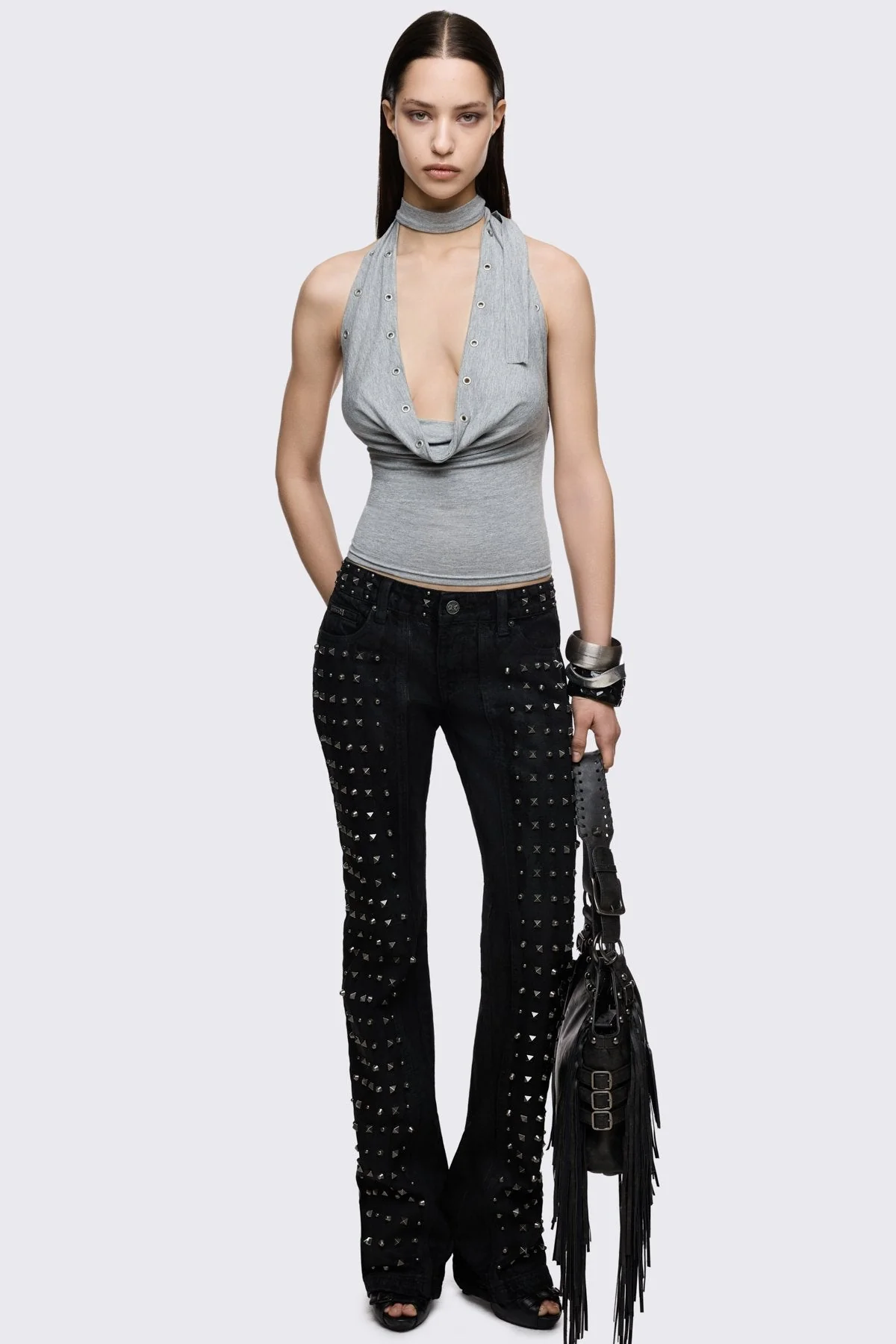 Kaia Marl Cowl Top - Image 5