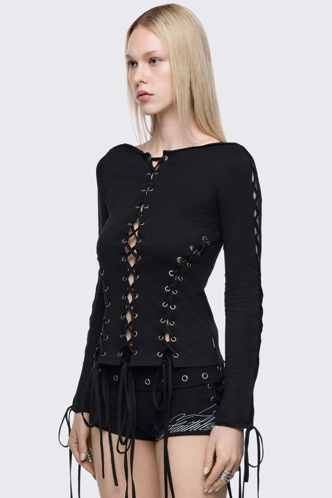 Kalee Lace-Up Top - Image 5