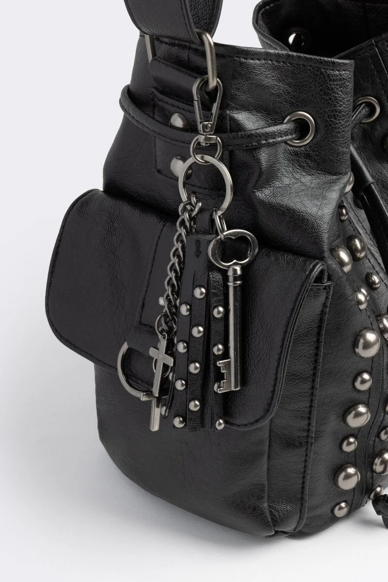 Kara Vegan Leather Bucket Bag - Image 3