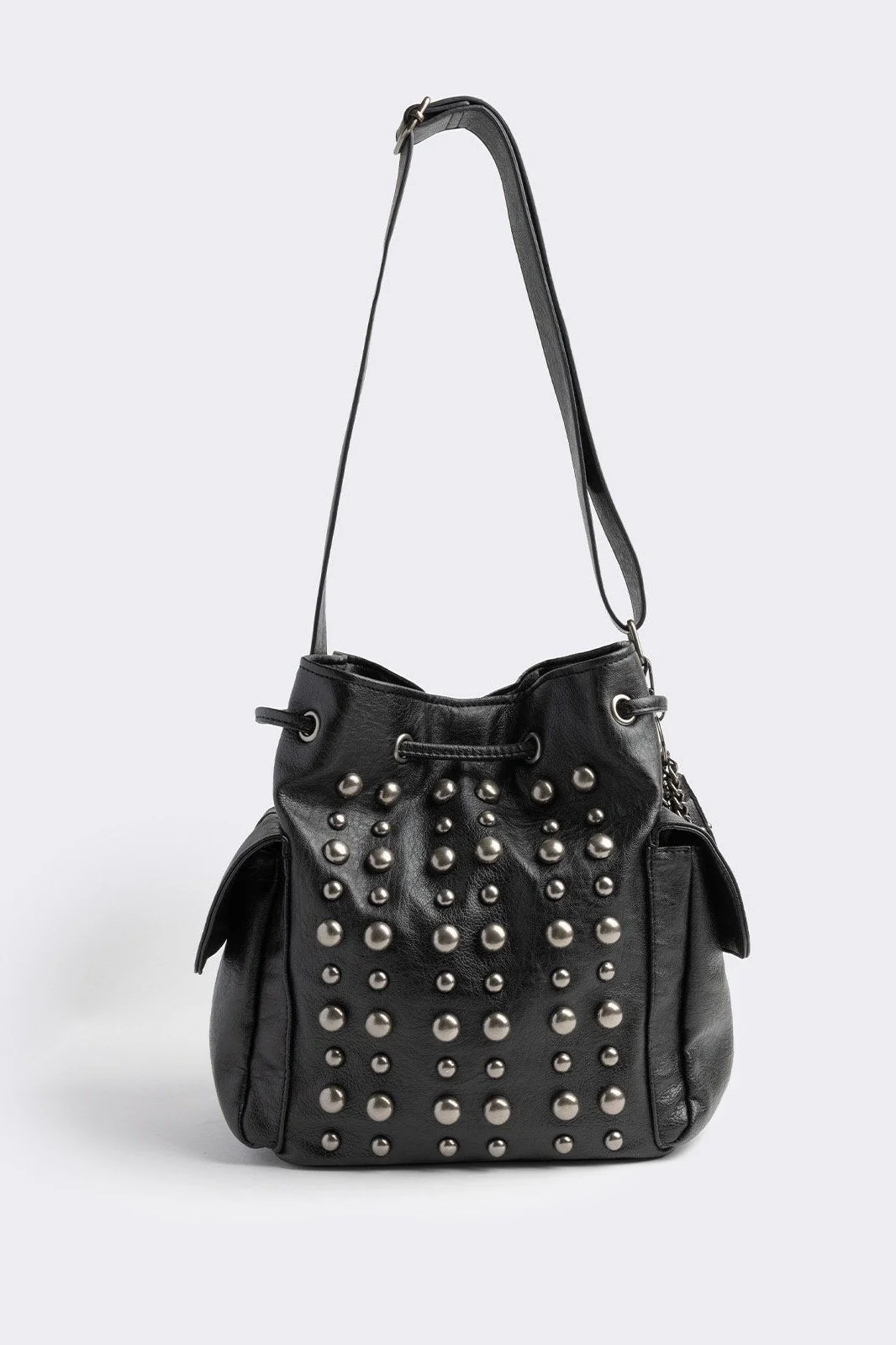 Kara Vegan Leather Bucket Bag - Image 4