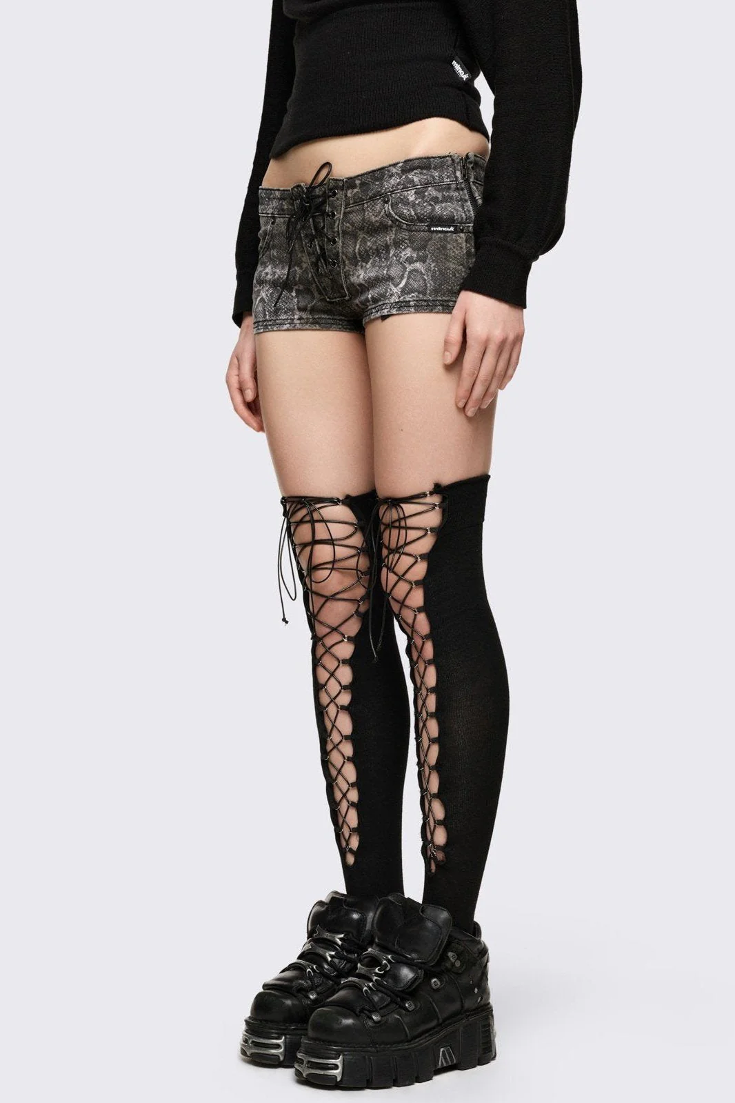 Lace-Up Thigh Highs - Image 5