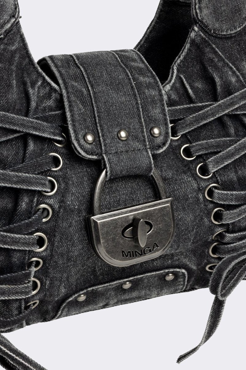 Locklyn Denim Shoulder Bag - Image 5