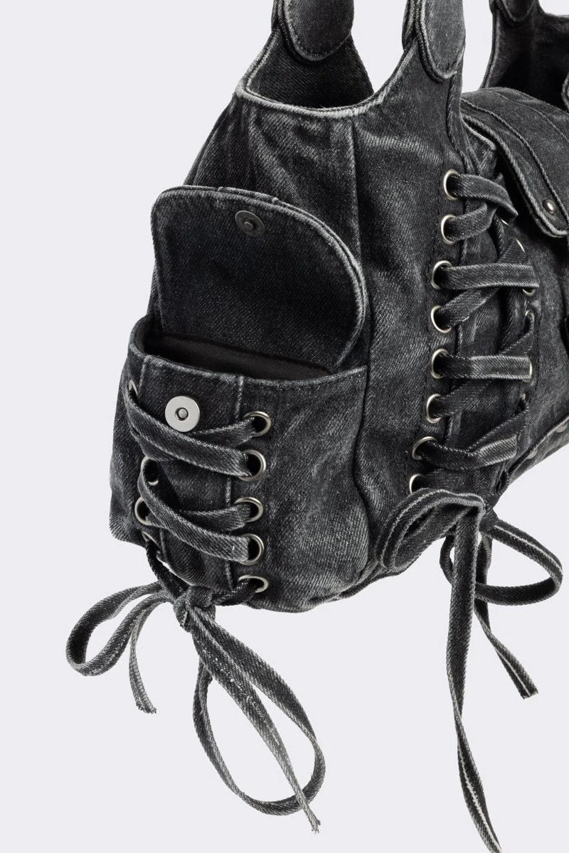 Locklyn Denim Shoulder Bag - Image 6