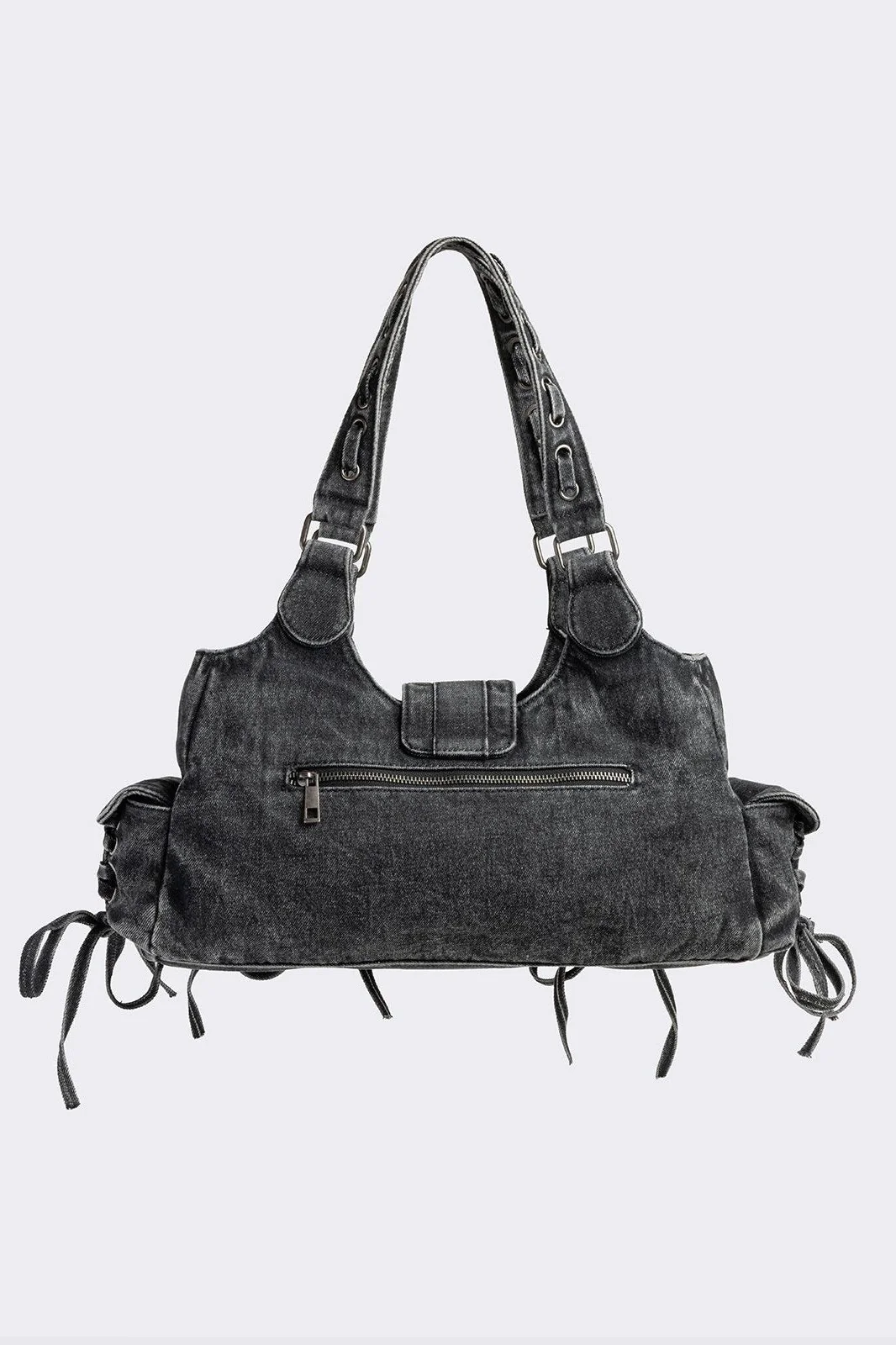 Locklyn Denim Shoulder Bag - Image 7
