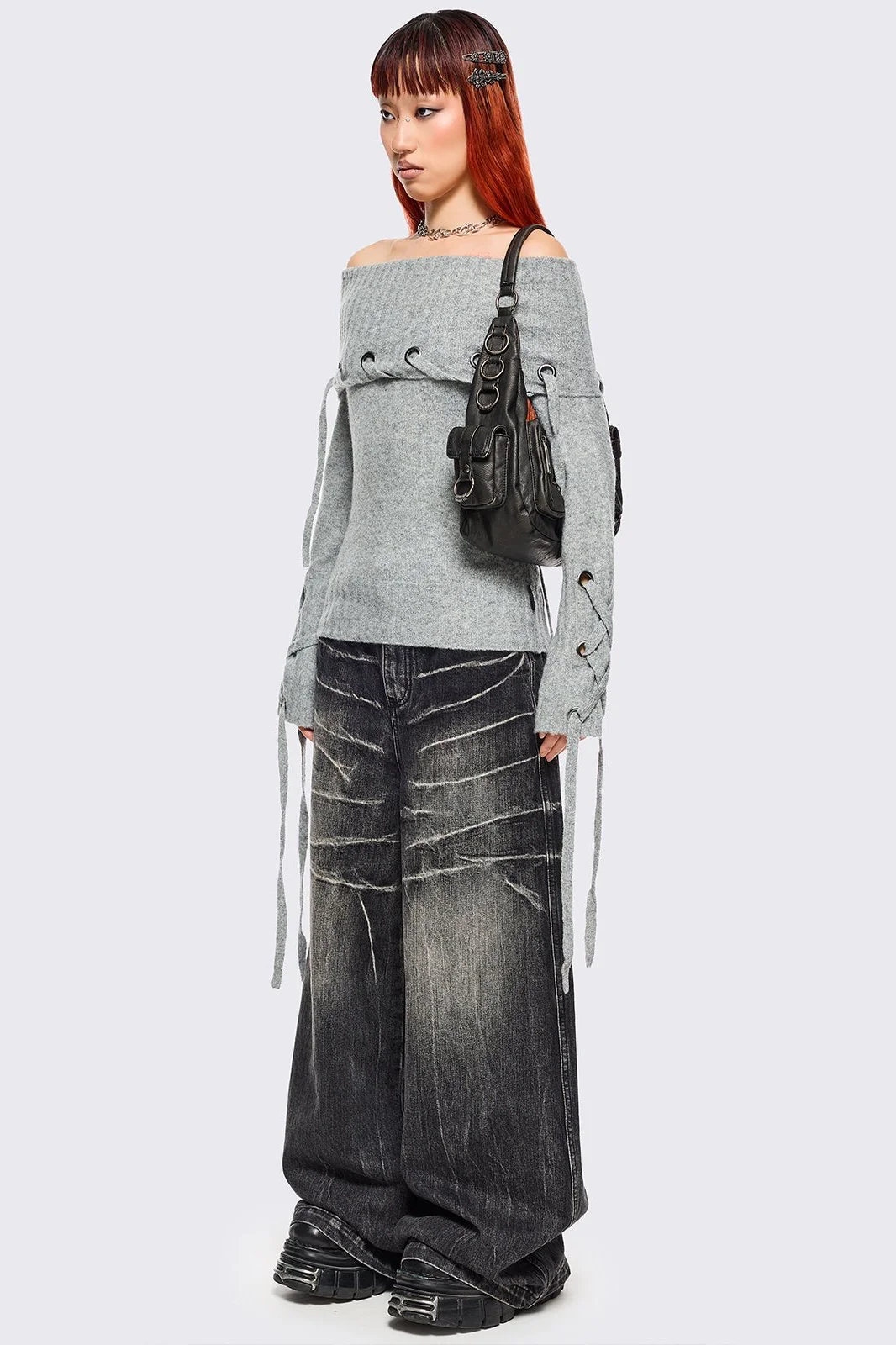 Lou Off-Shoulder Sweater - Image 4