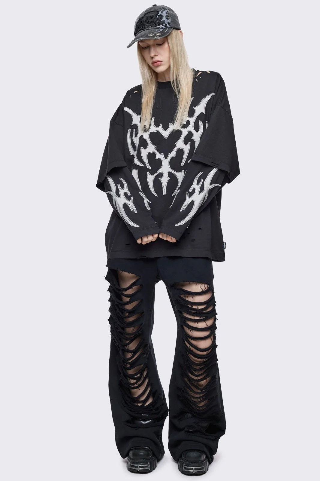 Luvx Black Layered T-Shirt - Image 4