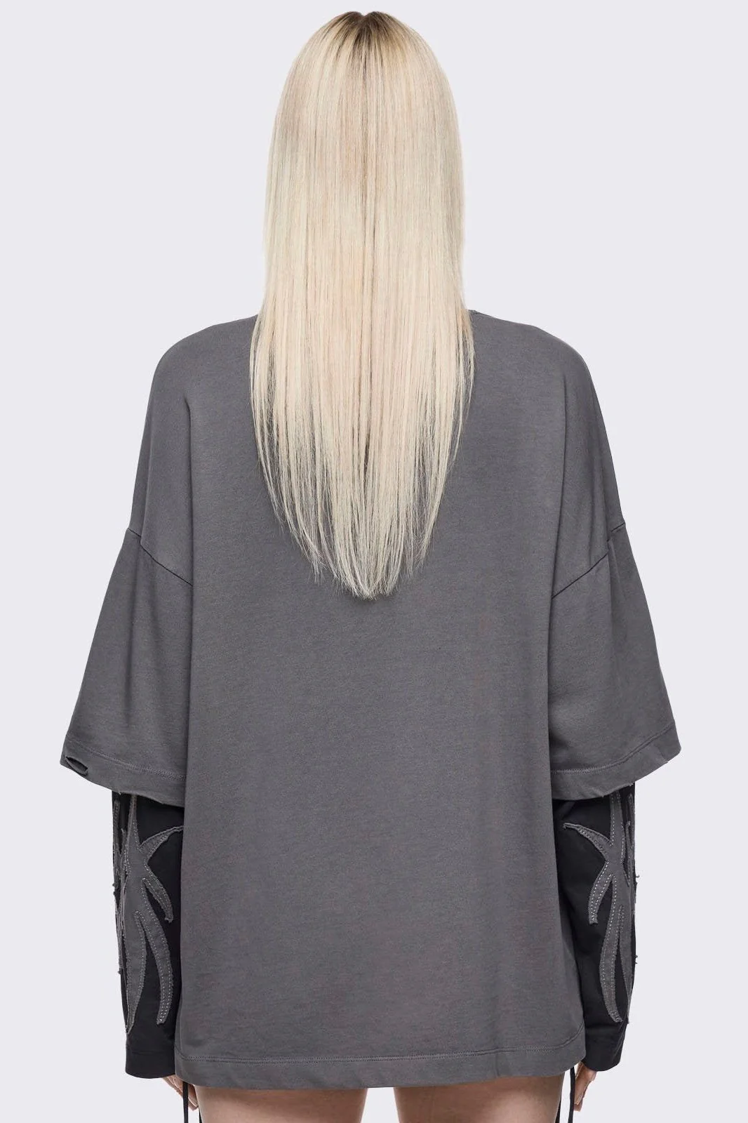 Luvx Grey Layered T-Shirt - Image 6