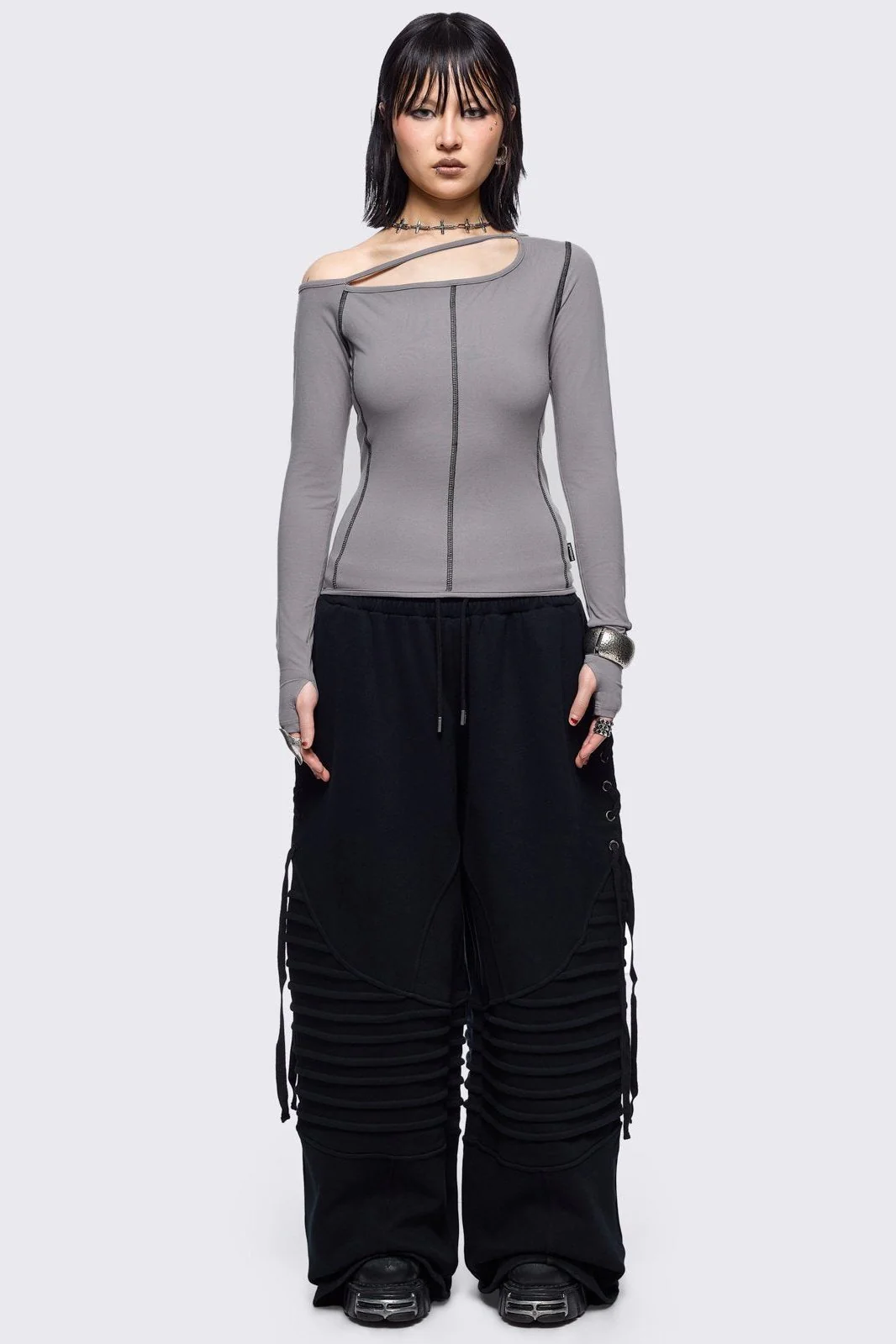 Mae Grey Cut-Out Top - Image 2